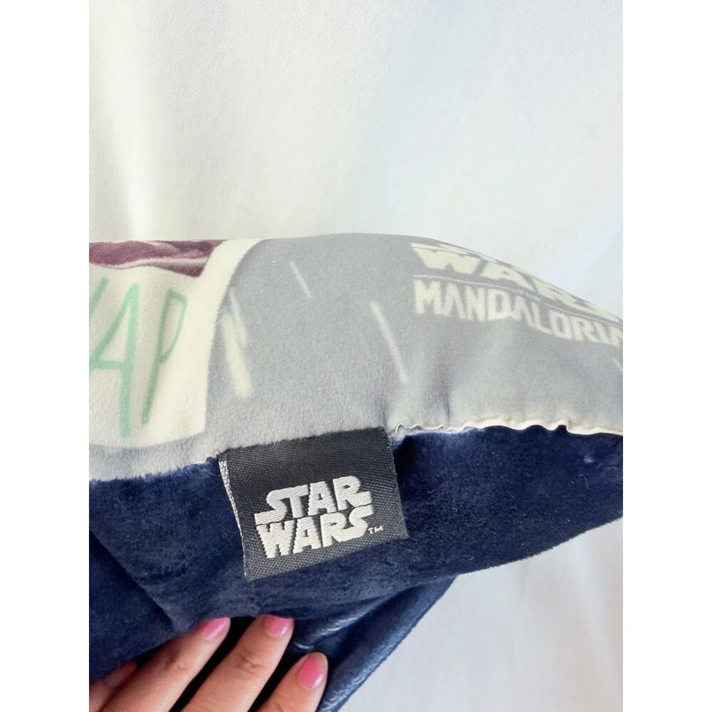 Star Wars Mandalorian Grogu Baby Yoda Throw Pillow Cushion 10”